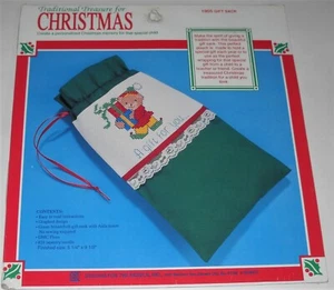 Diseños para la aguja #1905 saco de regalo para Navidad contado punto de cruz kit - Imagen 1 de 2