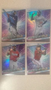 (4) Lot 2024 Topps Stars of MLB #SMLB-10,9,29,25 Chisholm Jr.,Betts,Carroll,Crow - Picture 1 of 2