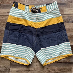 Patagonia Herren Badeanzug Badehose Größe 32 "W x 9" Schrittlänge blau orange grün gestreift - Bild 1 von 6