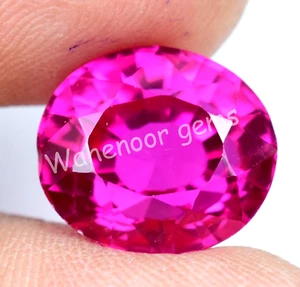 Natural Rhodolite Garnet Raspberry Oval 12.85 Ct Certified Loose Gemstone - Picture 1 of 5