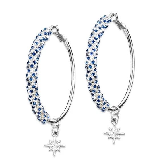 SEATTLE MARINERS AMPED LOGO CRYSTAL EARRINGS MRN077ER-CR $56.90 - Image 1 of 1