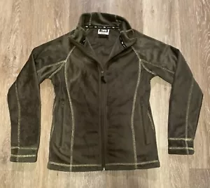 PREDATOR Womens Fleece green soft warm cozy super soft Bust 32, Size Small - Picture 1 of 8