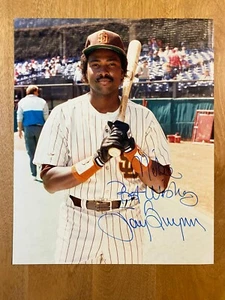 Tony Gwynn Signed To Mike 8x10 Photo San Diego Padres MLB Baseball Auto HOF - Picture 1 of 2