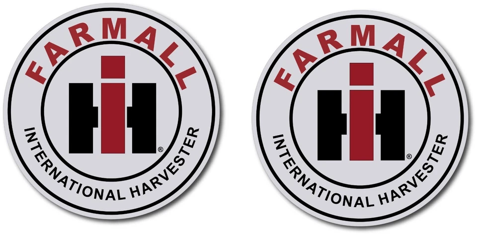 2X IH INTERNATIONAL FARMALL HARVESTER DECAL STICKER 3M US MADE TRUCK CAR TRACTOR - Image 1 of 1