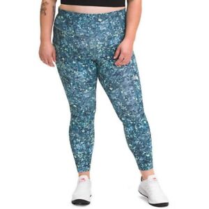The North Face Womens Printed Midline High Waist 7/8 Active Leggings Plus 2X