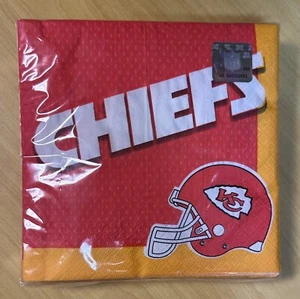 Kansas City Chiefs NFL Football Party Banquet Luncheon Napkins 36 count 2-ply - Picture 1 of 3