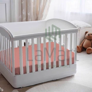 Fitted Portable Crib Sheets 100% Jersey Knit Cotton, 8 colors, 25” x 38” x 6" - Picture 1 of 42