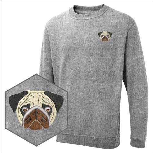 Maglione pullover ricamato BULLDOG felpa coppia regalo San Valentino unisex maglione
