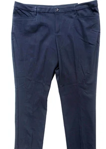C.J. BANKS~NWT $60~NAVY COTTON BLEND UPTOWN PANTS STRAIGHT CLASSIC FIT-20W TALL - Picture 1 of 10