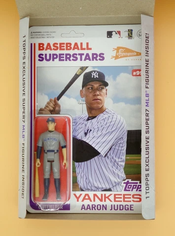 2020 Topps Big League Aaron Judge Super7 Figurine New York Yankees - With Box Cover