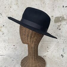 Lack Of Color Black Australian Wool Fedora Hat