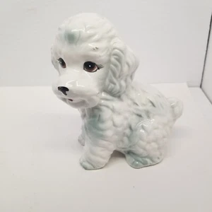Vintage Narco #6056 8" Ceramic White Poodle Dog Figurine, Made in Japan - Picture 1 of 10