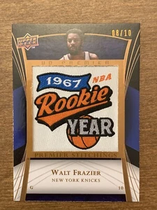 2007-08 UD Premier Stitchings Walt Frazier Logo Patch /10 - Picture 1 of 2