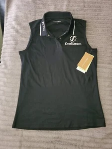 Sleeveless Golf Shirt Rohnisch Collared Women's Size XS Black - Picture 1 of 7