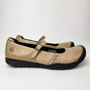 KEEN Shoes Women 8.5 Delancy Brown Mary Jane Peasant Cottagecore Clogs Lagenlook - Picture 1 of 11