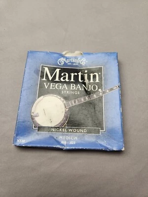 Martin V730 Vega Banjo Strings 4 String Nickel Wound Medium Gauge 10-23 new - Image 1 of 3
