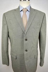 Izod Gray Birdseye Check Polyester/Rayon Blend Three Button Sport Coat Size: 44L - Picture 1 of 10