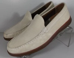 594512X SP50 PATTON MEN'S SHOES SIZE 9 M SAND SUEDE SLIP ON JOHNSTON & MURPHY - Picture 1 of 5