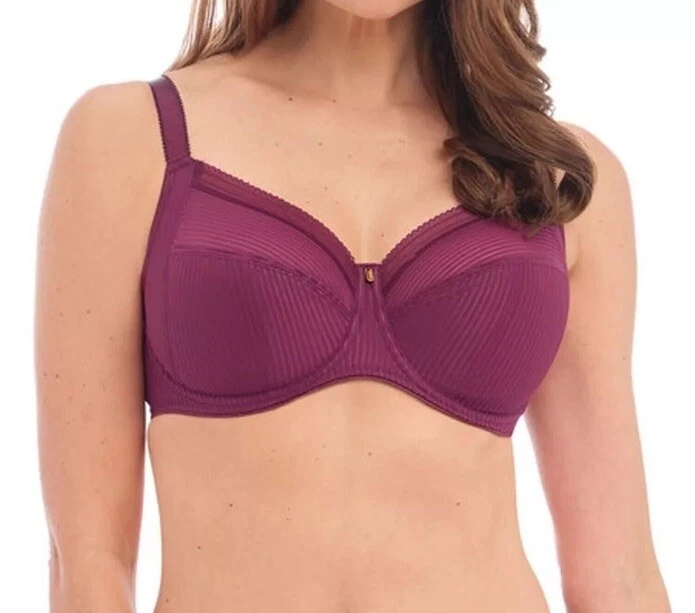 Sujetador Fantasie 3091 con aros fusión soporte lateral cobertura completa negro cereza 34DDD Foto 1 de 4