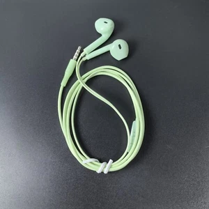Wired Headphones Earphones Headset Earbuds 3.5mm Jack for Android/IOS - Green - Picture 1 of 5