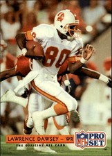 1992 Pro Set Football Card #337 Lawrence Dawsey