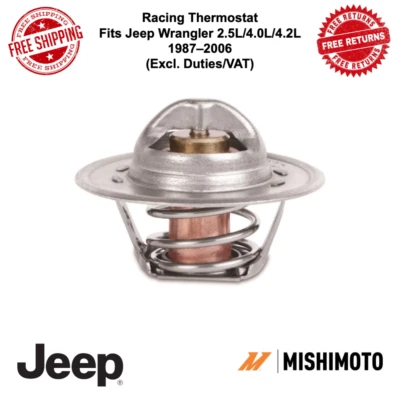 Termostato Mishimoto Racing para Jeep Wrangler 2,5 L/4,0 L/4,2 L 87?06 MMTS-WRA-87L Foto 1 de 4