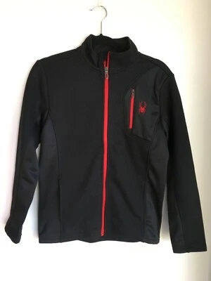 Awesome Youth L Black with Red Trim Spyder Jacket Zip Front - Image 1 of 2