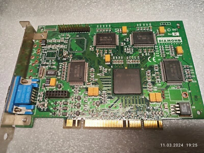 1997 PCI 3D DIAMOND VIPER V330 Rev D 22230002-002 Nvidia RIVA 128 SGS-T 4MB RAM - Image 1 of 4