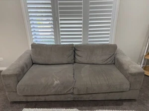 Nick Scali 2.5 Seater Sofa Grey Free (Slightly stained washable covers) - Picture 1 of 1