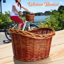 CESTINO VIMINI CESTO ANTERIORE CESTINI BICICLETTA BICI VINTAGE SHOPPING PICNIC