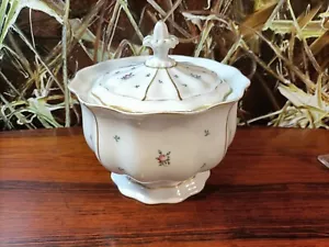 FÜRSTENBERG Germany, vintage Keksdose / Deckeldose - Rosendekor mit Gold - Bild 1 von 6