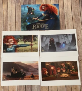 Exclusive Disney Pixar BRAVE Collectible Lithographs Prints Art Set of 4 - Picture 1 of 3