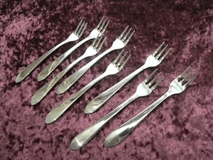 KENT 8 tenedores de cóctel de mariscos Retroneu acero inoxidable COREA MUY BRILLANTE - Imagen 1 de 3