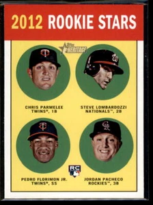 2012 Topps Heritage Parmelee/Lombardozzi/Florimon/Pacheco RC #135 - Picture 1 of 2