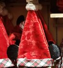 Chapeau de Père Noël DisneyParks Mickey Mouse flanelle plaid vacances de Noël neuf avec étiquettes