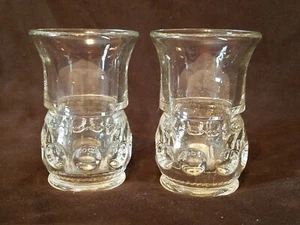 Vintage Coin Spot Glass Bar Drinking Glasses - pair - Picture 1 of 3