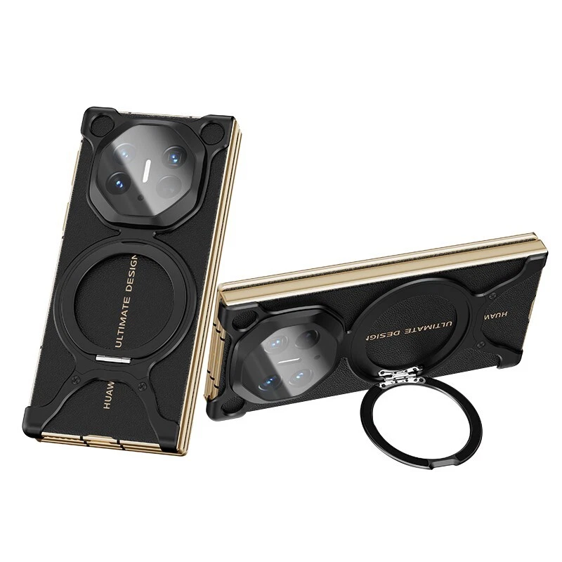 Magnetic Aluminum Metal Frameless Bumper Stand Case For Huawei Mate XT - Image 1 of 4