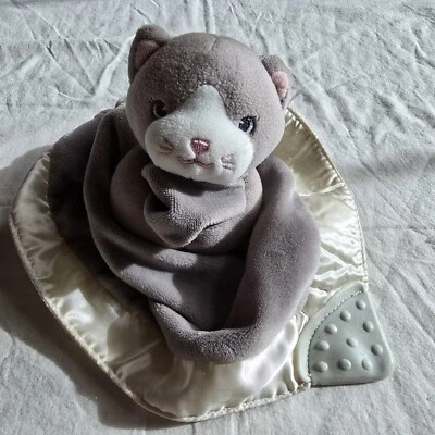 GUND 4061585 Infant Lovey Kitten Teething Security Blanket Soft Plush  — 第 1/4 张图片
