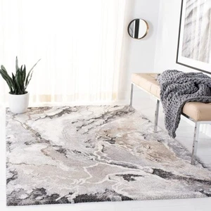 Natural Abstract Plush Shagge Modern Rug Large Floor Mat Carpet *FREE DELIVERY* - Picture 1 of 11