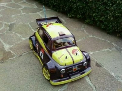 0125 body RC scala 1/8 FIAT 500 ABARTH TOURING -GT + wing /alettone - Immagine 1 di 4