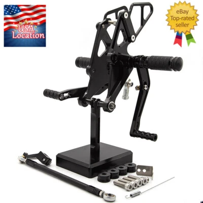 Para Yamaha MT-07 FZ07 MT07 2013-2024 FXCNC Juego de estriberas Pedales Clavijas Aluminio Foto 1 de 4