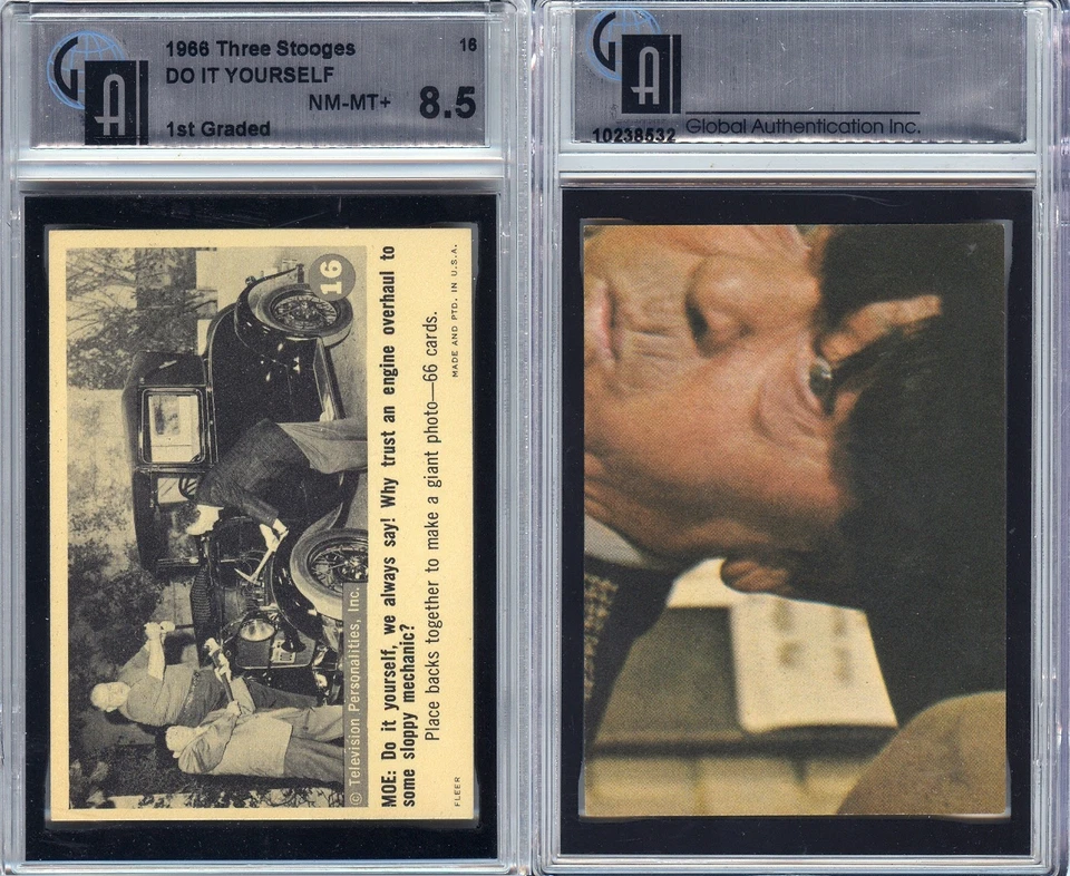 1966 FLEER 3 THREE STOOGES #16 GAI 8.5 DO IT YOURSELF NM-MT+ - Image 1 of 1