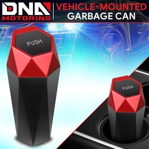 Mini caja de basura portátil para automóvil cubo de basura para vehículo cubo de basura rojo - Imagen 1 de 6