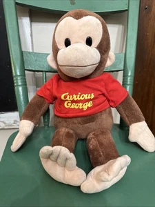 Applause Curious George Plush Monkey Stuffed Animal Toy Vtg Gift Baby Toddler - Picture 1 of 10