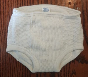 Pantalones de tela de rizo vintage CURITY de entrenamiento talla 3 bebé niño pequeño 29-32 libras - Imagen 1 de 5