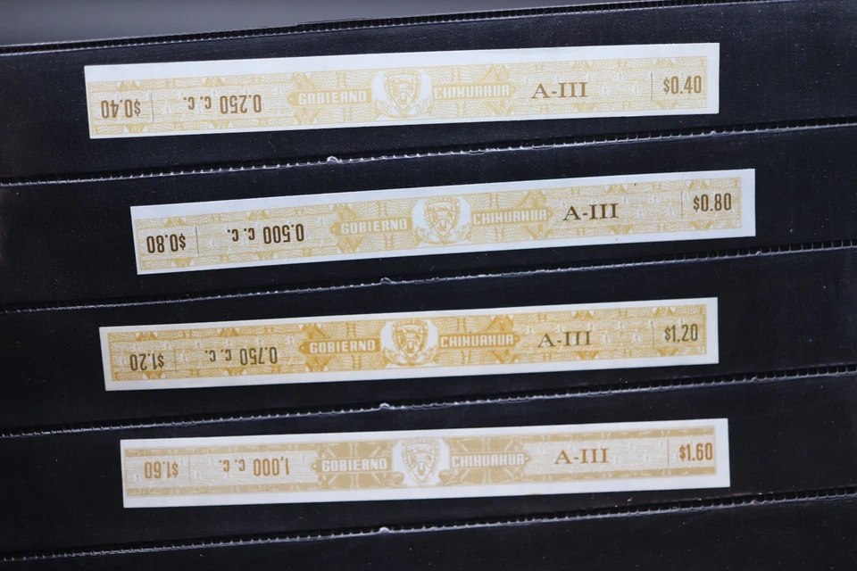 MÉXICO GOBIERNO CHIHUAHUA TIRA SELLO FISCAL INGRESOS LSCH 1-4 LS CH Foto 1 de 1