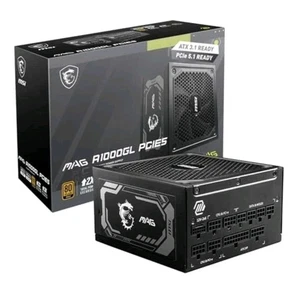 MSI MAG A1000GL PCIE 5 Gaming Netzteil - ATX 3.1 & PCIE 5.1 Brandneu Versiegelt - Bild 1 von 8