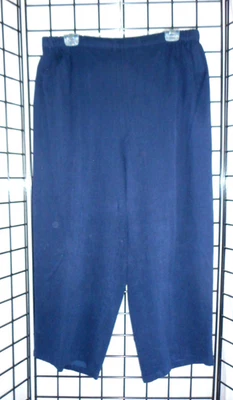 Flax Navy Blue Cord Flood Pants , PLus sz 3X 3G - Image 1 of 2