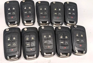 LOT OF 10 OEM CHEVROLET FLIP KEY FOB LOT KEYLESS ENTRY FOB LOT OHT01060512 - Picture 1 of 4