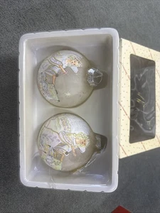 Dillard Trimmings Blown Glass Ornaments With Angels - Picture 1 of 3
